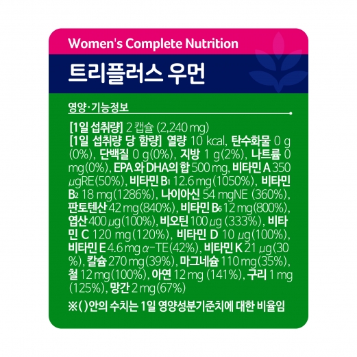 [CENOVIS] 트리플러스우먼 멀티비타민미네랄