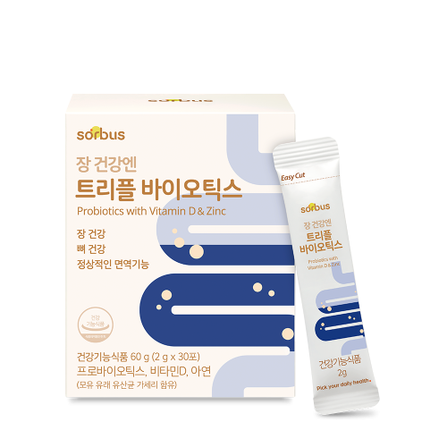 [소버스] 장 건강엔 트리플 바이오틱스