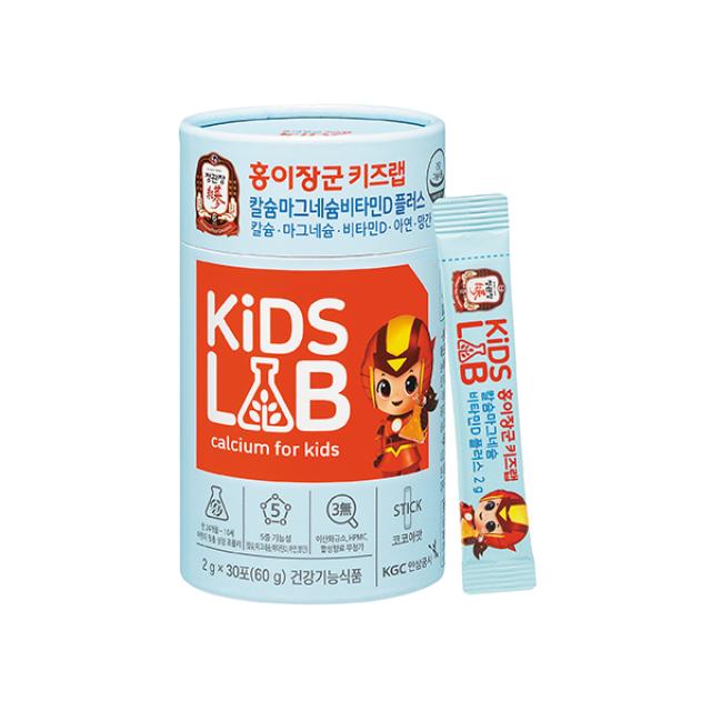 [정관장] 홍이장군 키즈랩 칼슘마그네슘비타민D 플러스