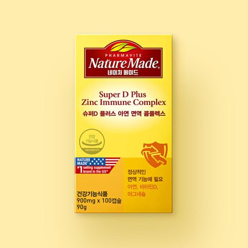 [네이처메이드] 슈퍼D 플러스 아연 면역 콤플렉스